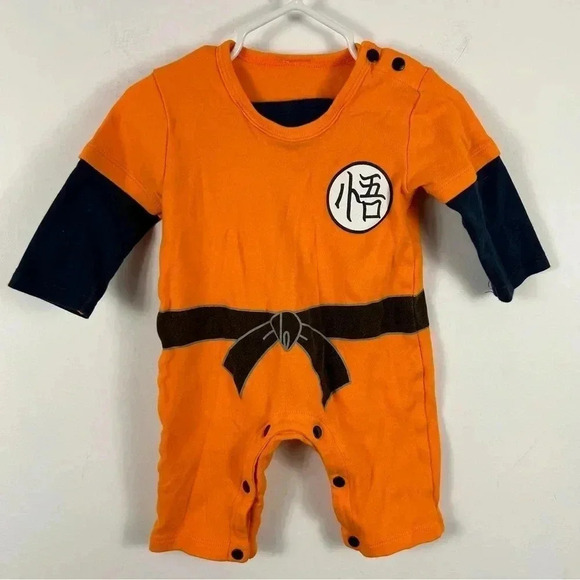 Dragon ball Kids Baby Boys Girls Goku Bodysuit Romper Jumpsuit Clothes 0-24M - Picture 1 of 5